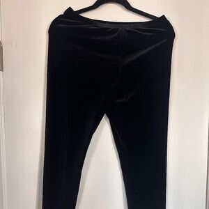 Eileen Fisher, velvet legging, blk, small